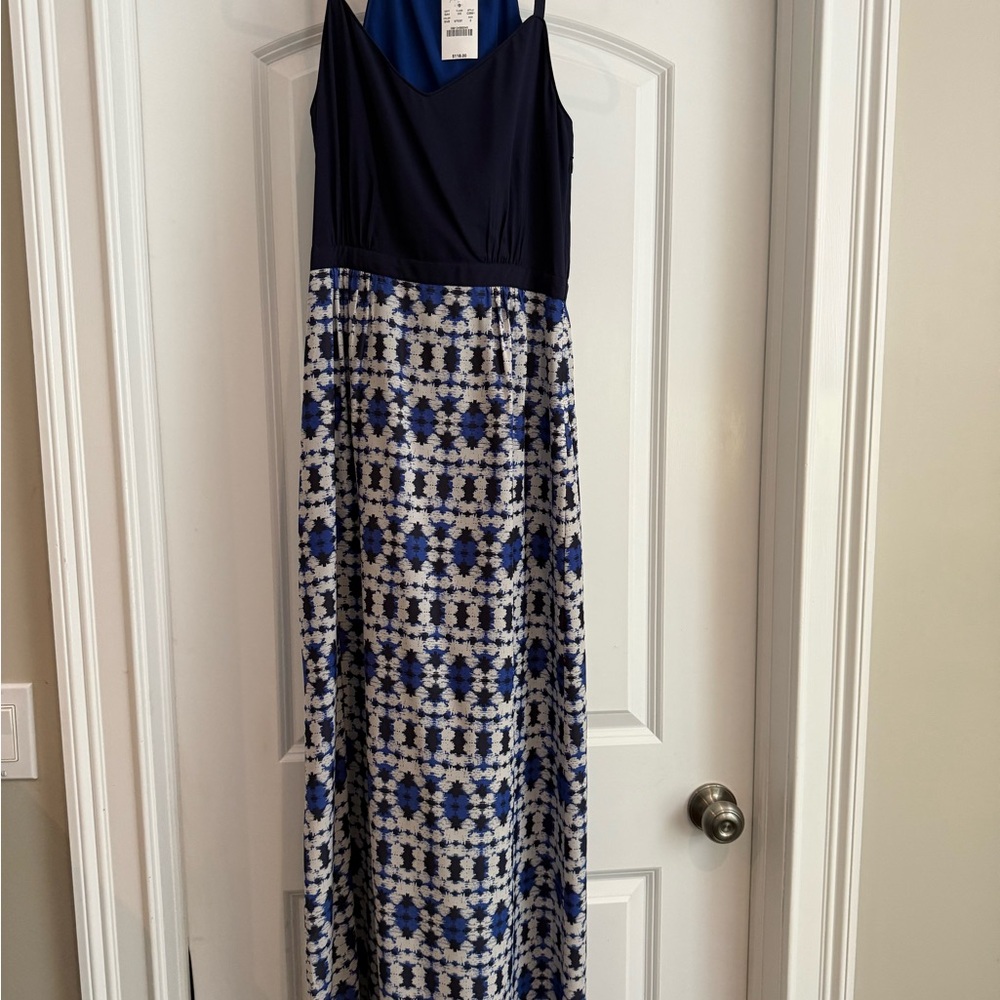 J. Crew Blue Halter Maxi Sundress